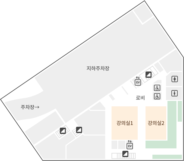 숲속도서관 지하 1층 도면